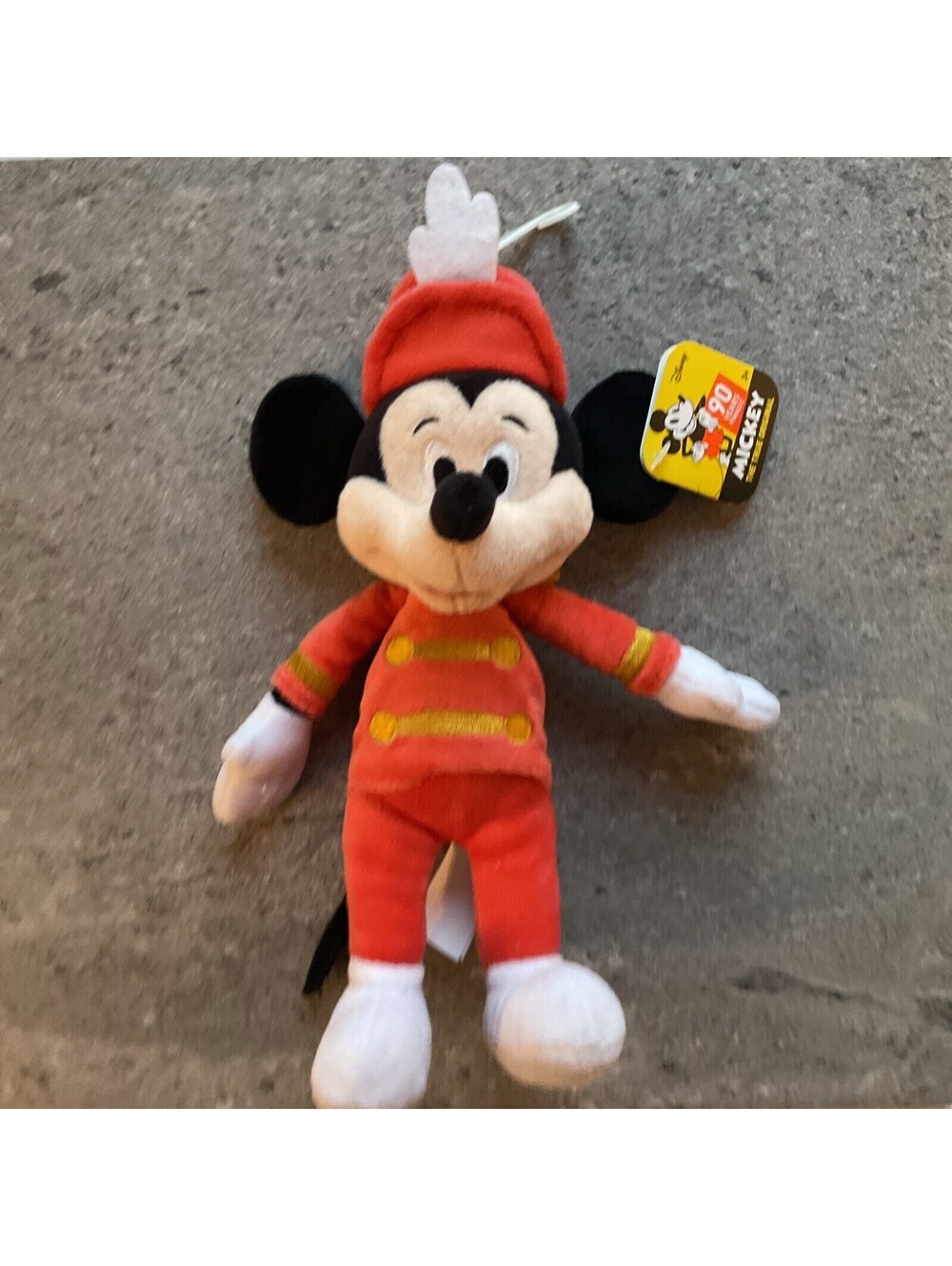 Disney 90 Years of Magic Mouseketeer Mickey Mouse 9" Beanbag Plush NWT Just Play